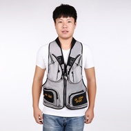 Multi-Pocket Sea Fishing Rock Fishing Vest Reflective Protective Vest Cycling Photography Travel Ves