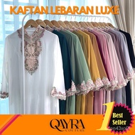 【TY-fashion]Kaftan Women Dress Muslimah Kaftan Abaya Jubah Muslimah  / Kaftan Lebaran Luxe Free Inner Kaftan Chiffon Ber