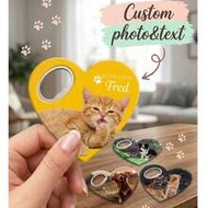 Personalized Custom Photo Heart - Shaped Bottle Openers – Adorable Acrylic Openers With Cute Pet Pho