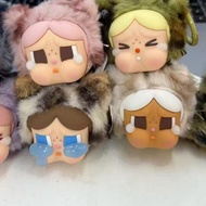 Crybaby Wild But Cutie Series Vinyl Plush Pendant Fashion Trend Toy Cute Leopard Cat Crybaby Pendant