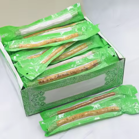 Natural Miswak Toothbrush Vacuum Sealed Natural Flavor Traditional Peelu Toothbrush Stick for Health
