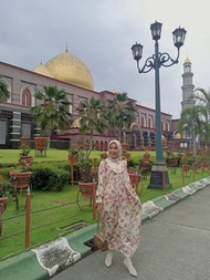 Seruni Dress Gamis Muslim Wanita Modern Motif Bunga