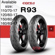 Corsa R93 platinum 110/70-17 120/60-17 150/60-17 160/60-17 Tayar tubeless