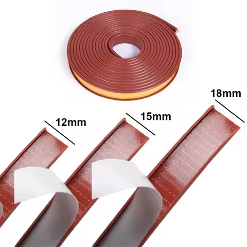 U-Shaped Seal Strip Self-Adhesive TPE Edge Banding Sealing Tape 9 - 40mm for Furniture Cabinet Desk 