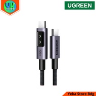 UGREEN L509 TYPE C TO TYPE C Ugreen DATA Cable Uno Type-C To Type-C Nylon 100W L509 Black Original W