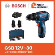 BOSCH GSB 12V-30 Professional Brushless Cordless Impact Drill / Driver GBA 12V 2.0Ah GSB12V-30 06019