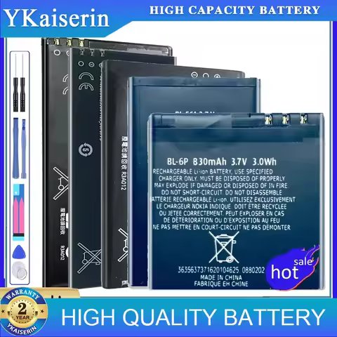 Battery BL-4C BL-5C/5B/5F BL-6P/6Q/6F BL-5CA BL-4U/4J BP-4L LC-620 BLC-2 BLB-2 For Nokia 1112 1202 5