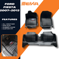 Ford Fiesta car mat 2009-2015 5D Diamond Deep Dish Ford Car Accessories Ford Fiesta Car Accessories 
