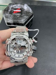 CASIO卡西歐G-SHOCK 金屬錶圈 (冰酷迷彩) 搭配樹脂錶帶 GM-110SCM-1A