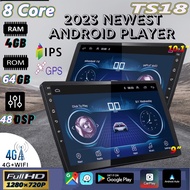 [ 8CORE 4GB RAM+64GB ROM 4G+WIFI] 9/10.1 Inch Android Player IPS+2.5D 1280P Double Din Car Radio Mul