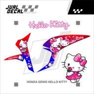 Stiker Honda Genio Variasi Hello Kitty Cute Striping motor Stiker Lis Honda GENIO Pink