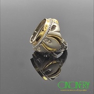 Hong Kong 926 super premium silver agate ring 25x18mm