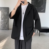 [HQ97-BLZ03] Blazer Sleeve Jacket For Men Simple And Elegant Korean Style