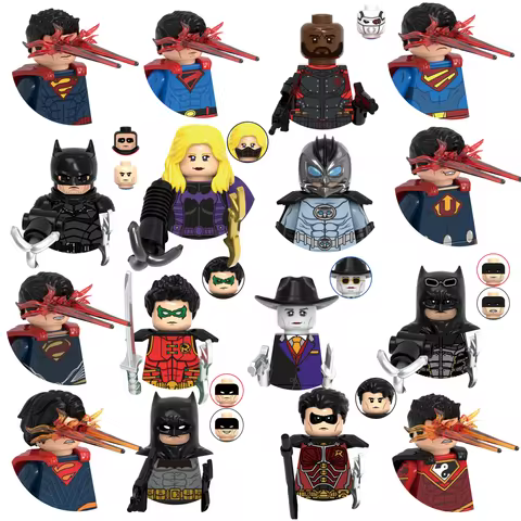 Blind Box Mini Building Blocks G0189 Figures Big Goblin Spiderman Iron Man Venom Captain Hawk Deadpo