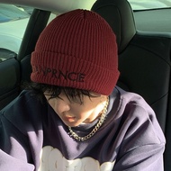 FINE STATE RED HAT Men's Cotton HAT Winter Knitted HAT Men's Wool HAT Cold HAT FINE STATE RED HAT MA