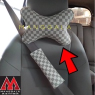 LV Car Headrest Pillow Cream Box