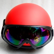 Mũ Bảo Hiểm Nửa Đầu Kèm Kính UV - 17 Màu - Nón 1/2 Cam Kết Chất Lượng - ( Hình Thật - Hàng Cty)