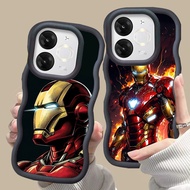 MERAH D-1 Iron Man Pink red Casing for ITEL S25 Ultra A50 A90 P55 A80 black