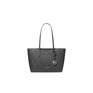 Michael Kors Arden Large Printed Signature Logo Top-Zip Tote Bag In Black 35F5S4XT3I