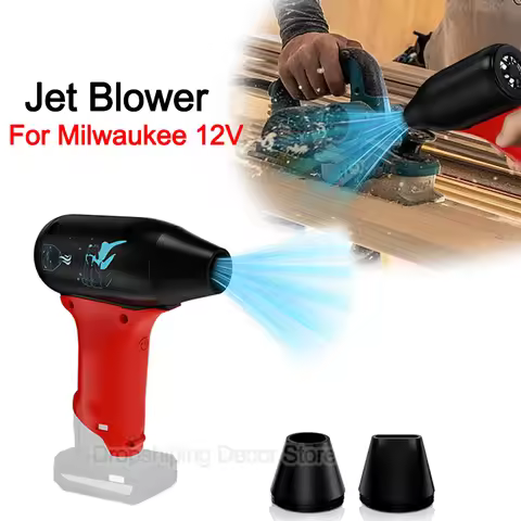 For Milwaukee 12V Li-ion Battery Wireless Jet Blower Portable Violent Turbo Fan 4-Speed Handheld Air