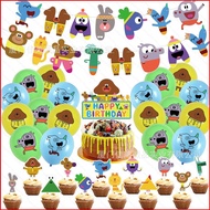 GL Hey Duggee theme kids birthday party decorations banner cake topper balloons set supplies GL