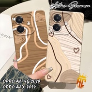 Softcase OPPO A5i 4G 2025 - OPPO A3X - OPPO A3 NFC - OPPO A5 PRO 4G - OPPO A5 PRO 5G - Casing Brown 