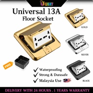 Heavy Duty13A 3 Pin 250V Metal Floor Mounted Socket Outlet With Flip Cover Pop Up socket