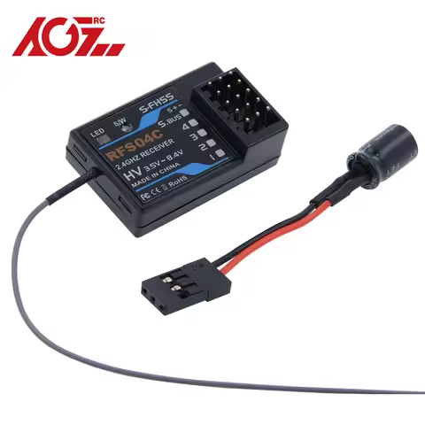 AGFRC RFS04C S-FHSS / TM-FH RF Compatible 4 Channels and SBUS HV RC Car Receiver Module RX for TX Fu