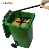 [PETSOLA] Manual Waste Compactor Tool, Iron Waste Bin Compactor Tool, Heavy-duty Outdoor Waste Bin, 
