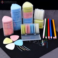 Wishlistforyou 10/20Pcs Colorful Erasable Tailors Chalk Fabric Leather Sewing Marker Clothing Patter
