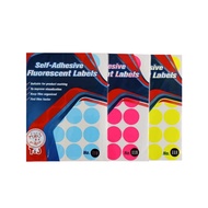 Fluorescent Round Tom & Jerry Label - No. 118 (5 Sheets/ Pack)