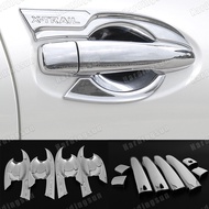 For NISSAN XTRAIL 2014-2023 chrome silver car door handle bowl cover,X-trail door handle beauty trim