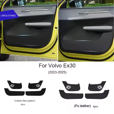 Car Door Anti Kick Mat Sticker For Volvo EX30 2023 2024 2025 Door Protector Interior Mat Decorative