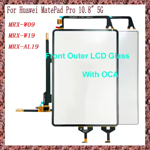 AAA Ogin For Huawei MatePad Pro 5G MRX-W09 MRX-W19 MRX-AL19 10.8" Touch Screen + OCA LCD Front Glass