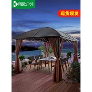 Jingou Outdoor Courtyard Sunshade Khemah Pavilion Luaran Roman Gazebo Khemah Luaran Gerai Payung Ter