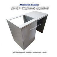 Washing Machine Cabinet /Aluminium Washing Machine + Sink - Stove Cabinet  /Kabinet Mesin Cuci Alumi