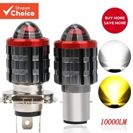 H4 LED for Motorcycle Scooter Tricycles White Yellow High Low Beam