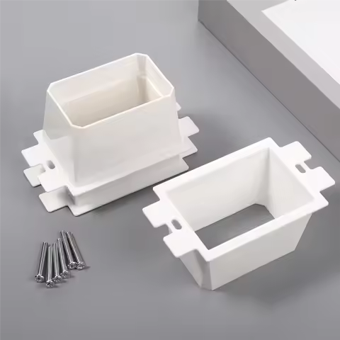 BAAG-6 Pcs Box Extender Single Gang Box Extender With 12Pcs Screws 1 Gang Switch Unit Receptacle Ext