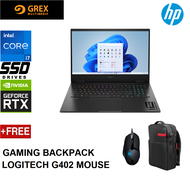 HP OMEN 16-WF0065TX GAMING LAPTOP (I7-13700HX,16GB DDR5,1TB SSD,16.1"QHD,240Hz,RTX4070 8GB,WIN11) FREE OMEN BACKPACK + LOGITECH G402 GAMING MOUSE