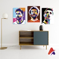 APOLITO ( 15X20 CM) HIASAN DINDING PAJANGAN WALLDECOR POSTER KAYU GAMBAR MESSI RONALDO DYBALA