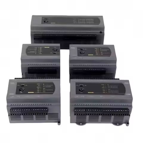 FX3U PLC programmable controller with 24/32/64MR/MT high-speed pulse and analog output capabilities