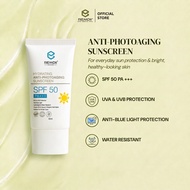 REMDII Sunscreen SPF50 PA++++ 40ml | Sunblock Kulit Sensitif Eksim | Niacinamide Hybrid Tanpa Fragra