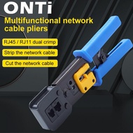 อุปกรณ์เครือข่ายคีมหนีบ RJ45จาก Onti คีมสำหรับ Cat5 Cat5e Cat6คีมตัด RJ45 RJ12 RJ11 8P 6P ผ่านการเชื่อมต่อ