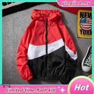 HENRY Unisex Jacket Couple men women plus size sports sunscreen jacket windbreaker jaket sukan lelak