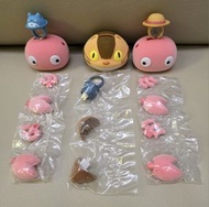 日本龍貓貓巴士螃蟹扭蛋擺設全部3個