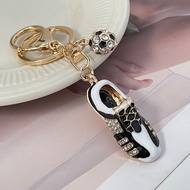Creative World Cup Diamond-Studded Football Boots Car Keychain Bag Pendant Men Keychain Pendant Gift