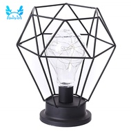 Lampu Meja Hollow Minimalis Bahan Besi Untuk Dekorasi Kamar Tidur