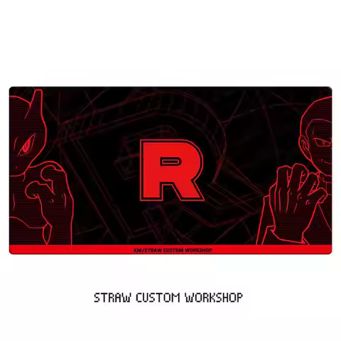 Giovanni Mewtwo R team Team Rocket The glory of Anime Game Rubber Card Pad Mouse Pad Keyboard Pad 59