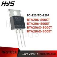 10PCS BTA206-800CT BTA206-800ET TO-220 BTA206X-800CT BTA206X-800ET TO-220F Brand New In Stock mos ch