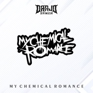 Asthetic Band Sticker "MY CHEMICAL ROMANCE" Glossy Waterproof Just Stick It On | Helmet Stickers, hp